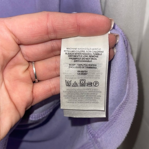 COLUMBIA Purple & Gray 1/4 Zip Pullover Fleece Jacket M - Picture 6 of 6